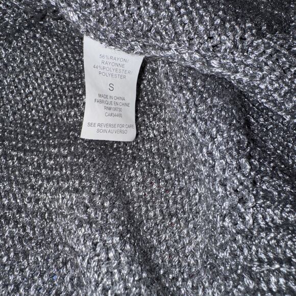 Vince Knot Gray Knit Short Sleeve Cardigan Size S - Picture 9 of 9